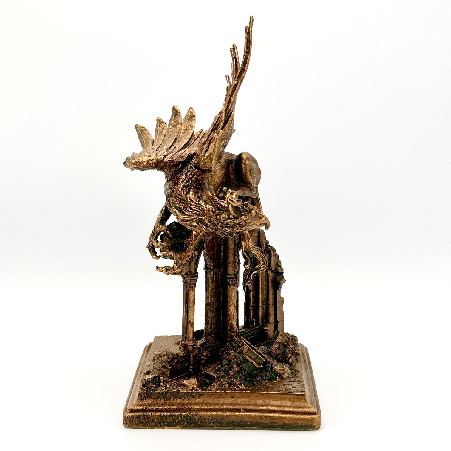 Griffin Statue, bronze finish