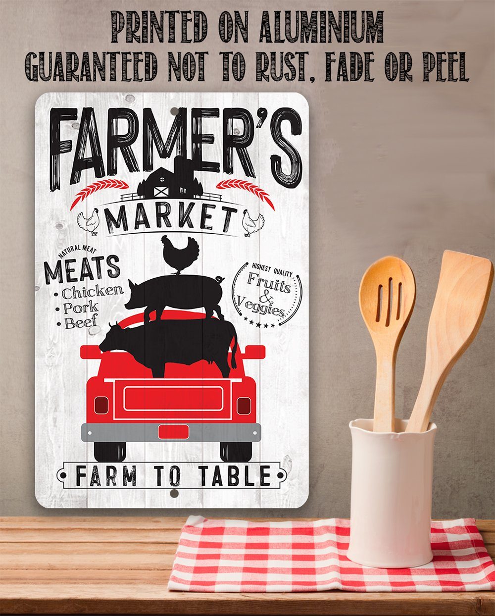 Farmer's Market - Metal Sign