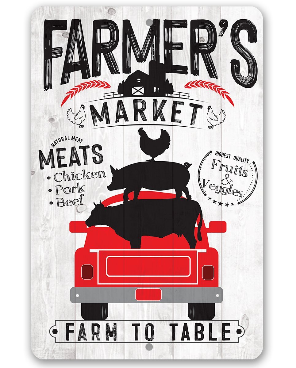 Farmer's Market - Metal Sign