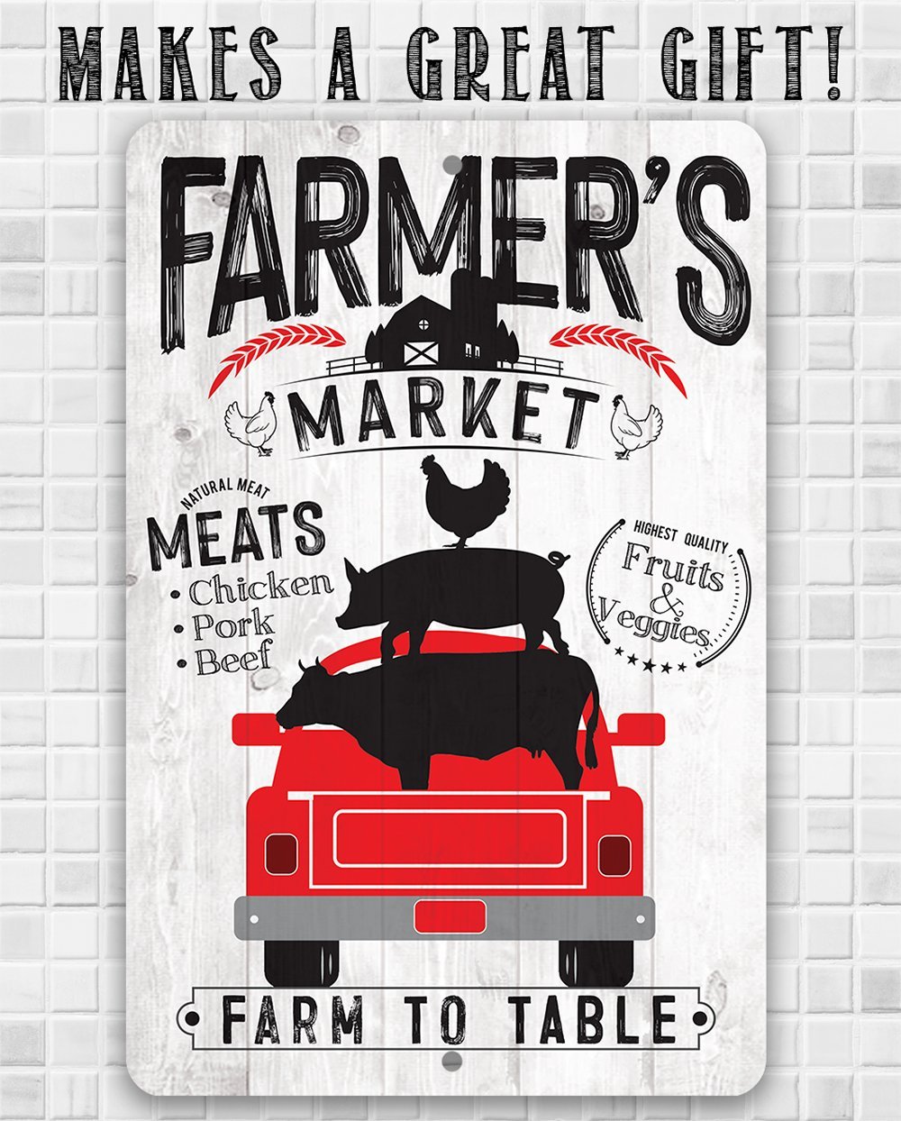 Farmer's Market - Metal Sign