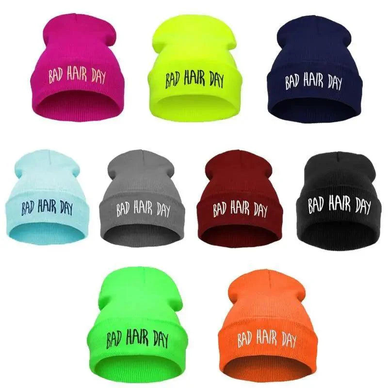 Fashion Bad Hair Day Beanies Unisex Cute Soft Hats Comfortable Outdoor Caps Durable Modern Design