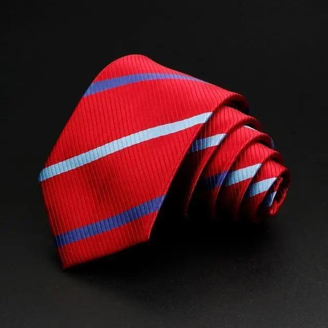 Fashionable Men Office Elegant Necktie Daily Wear Wedding Necktie Party Men Striped Formal Design Neckties Classic Plaid Necktie Stripe Ties Pattern Business Formal Tie