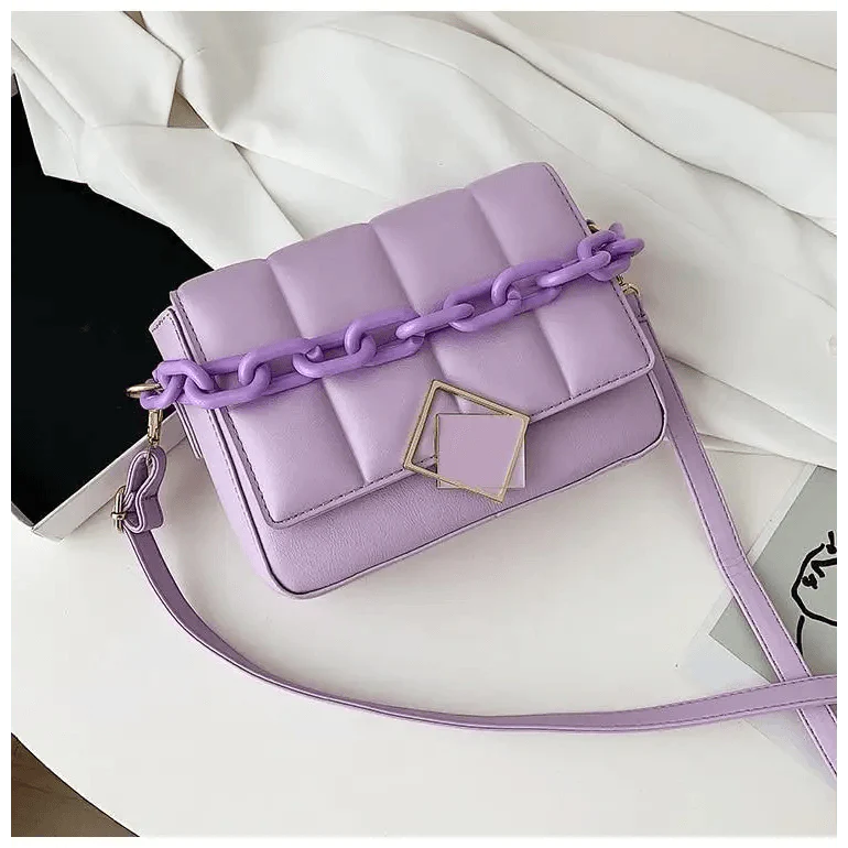 Fashionable Women's Bag Autumn Winter Female Literary Single-Shoulder Bag Chain Design Cross-Body Bag Trendy Women's Bag