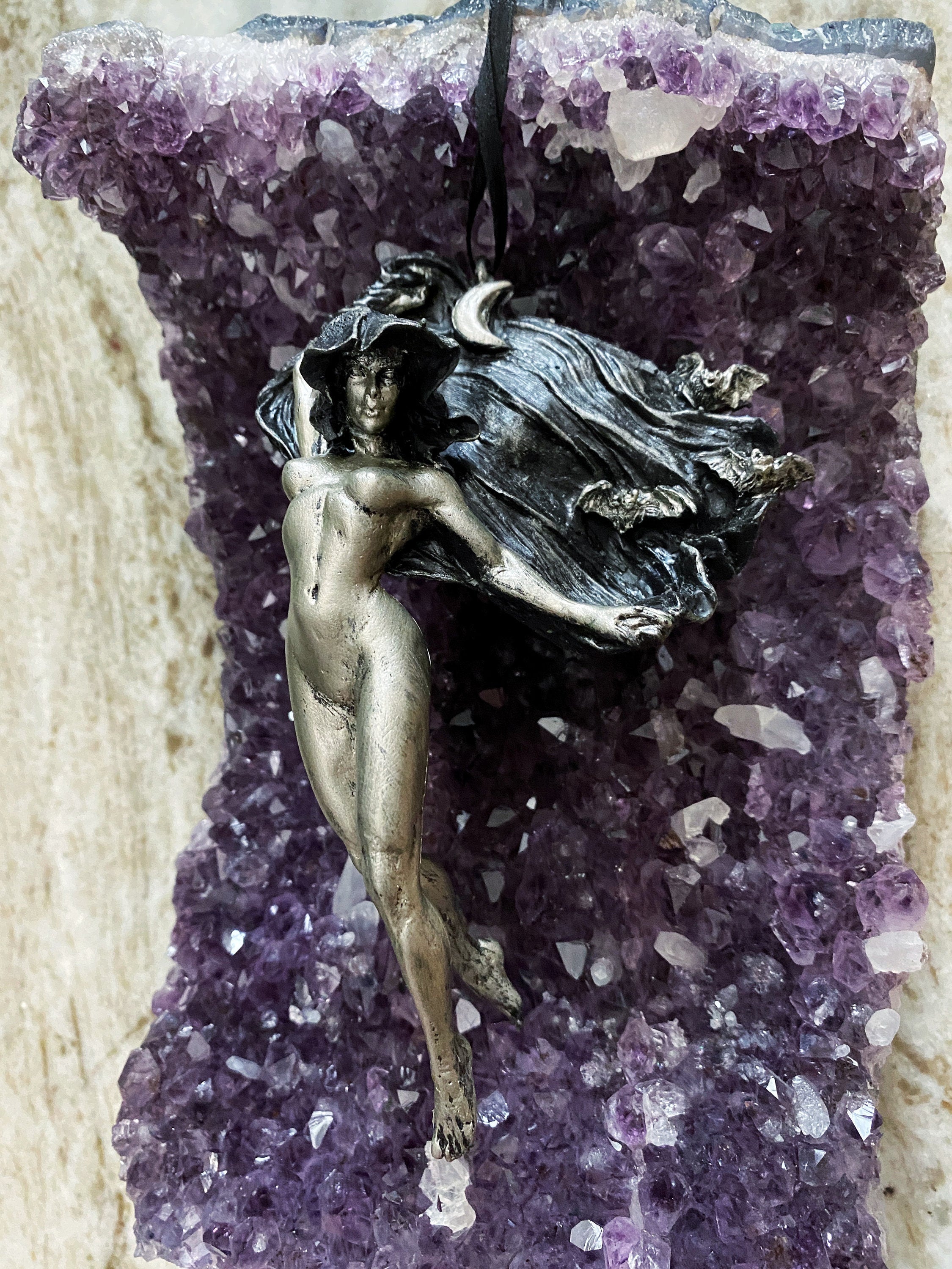 Nyx, the Goddess of the Night Ornament | Mythological Deities Figurine |Myths and Legends Character,Mythic Ornament for Gothic Holiday Decor