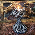Yggdrasil the World Tree Tea Light Holder, Hand Painted Resin Sculpture | Earthy Fantasy Decor| Candle for Witchy Gift and Gothic Home Decor