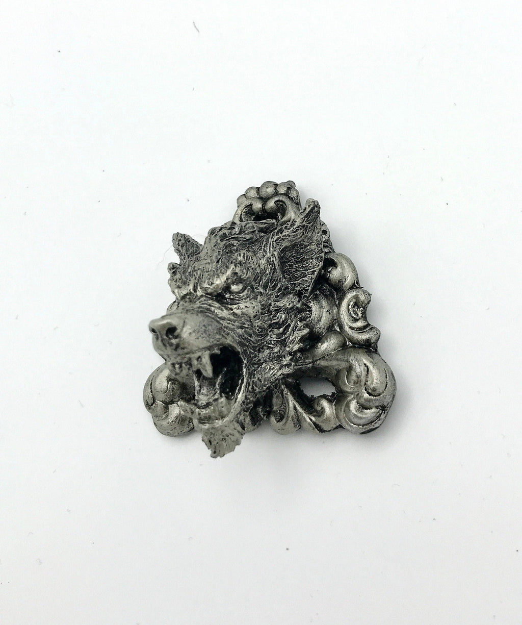 Werewolf Magnet, Hand Painted Resin Sculpture | Gothic Fantasy Decor | Werewolf Magnet for Fantasy and Gothic Decor