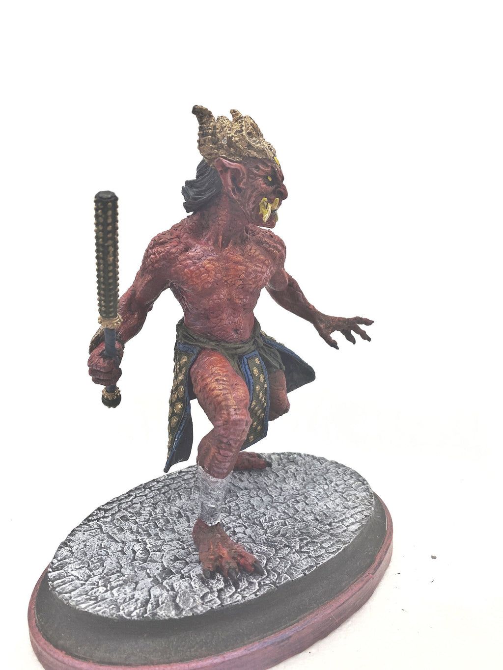 Oni Statue, Full Color, Red