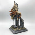 Griffin Statue, Full Color Resin Sculpture | Mythical Creature Figurine | Unique Legendary Guardian Spirit Figurine. Fantasy Art Decor