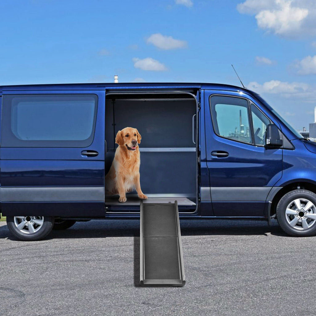 Foldable Pet Ramp Dog Car Ramp 176lbs Load Non-Skid Outdoor Travel Dog Car Ramp for Cars SUVs Trucks