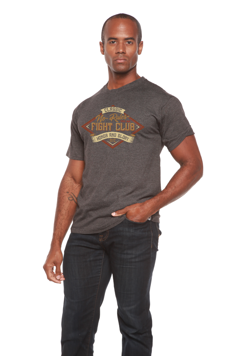 Fight Club Men's Bamboo Viscose/Organic Cotton Short Sleeve Graphic T-Shirt