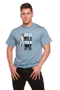 Fit is not a destination Men's Bamboo Viscose/Organic Cotton Short Sleeve Graphic T-Shirt