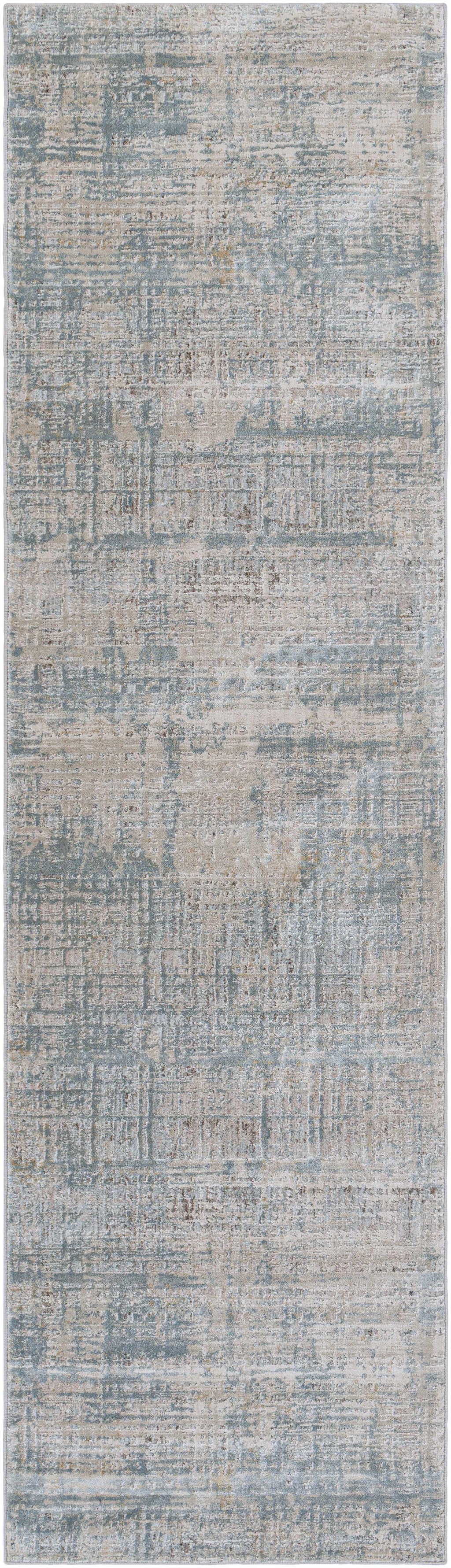 Fallin Gray Thick Luxe Abstract Striped Rug