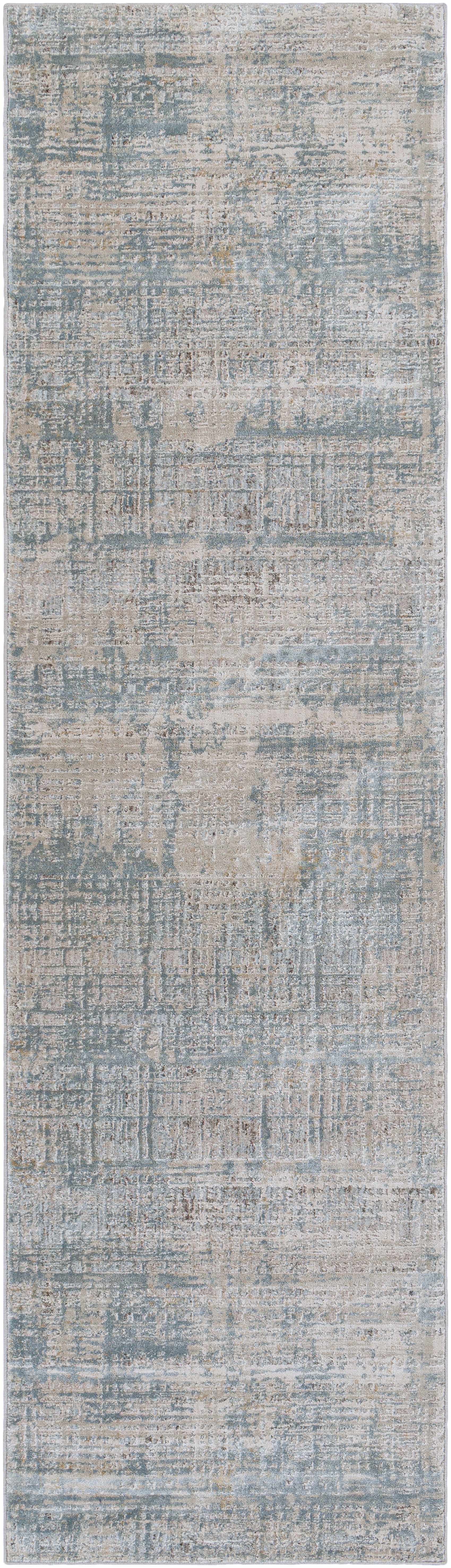 Fallin Gray Thick Luxe Abstract Striped Rug