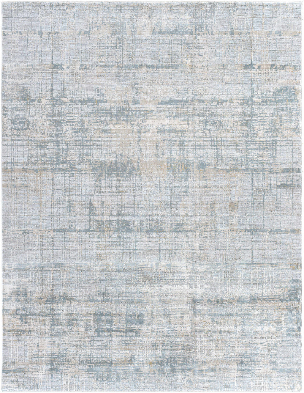 Fallin Gray Thick Luxe Abstract Striped Rug
