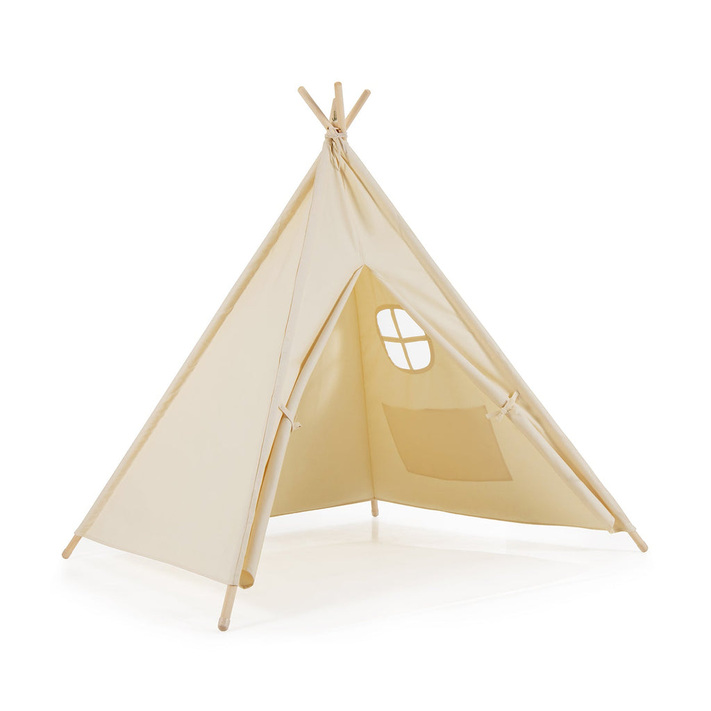 Foldable Kids Canvas Teepee Play Tent