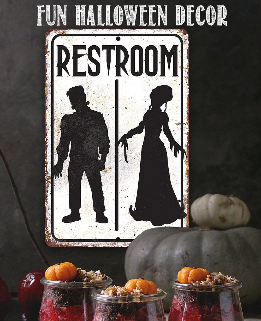 Frankenstein Restroom - Metal Sign