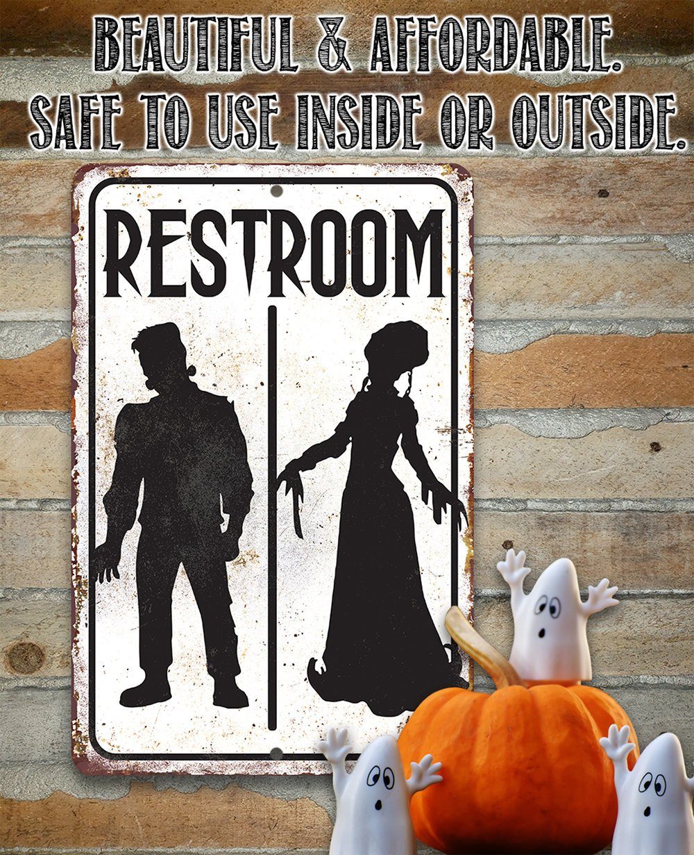 Frankenstein Restroom - Metal Sign