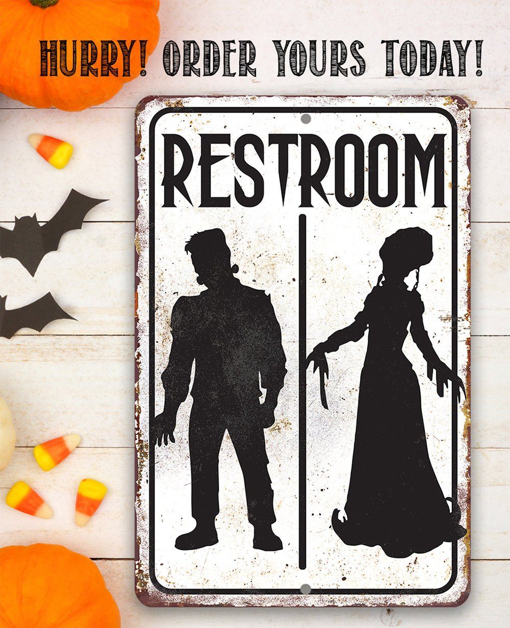 Frankenstein Restroom - Metal Sign