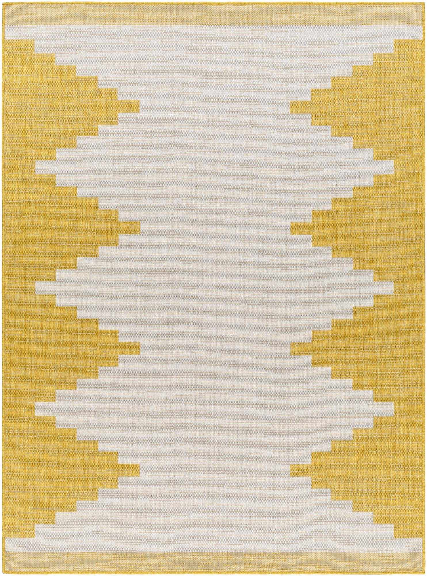 Djugun Yellow Outdoor Rug - Clearance