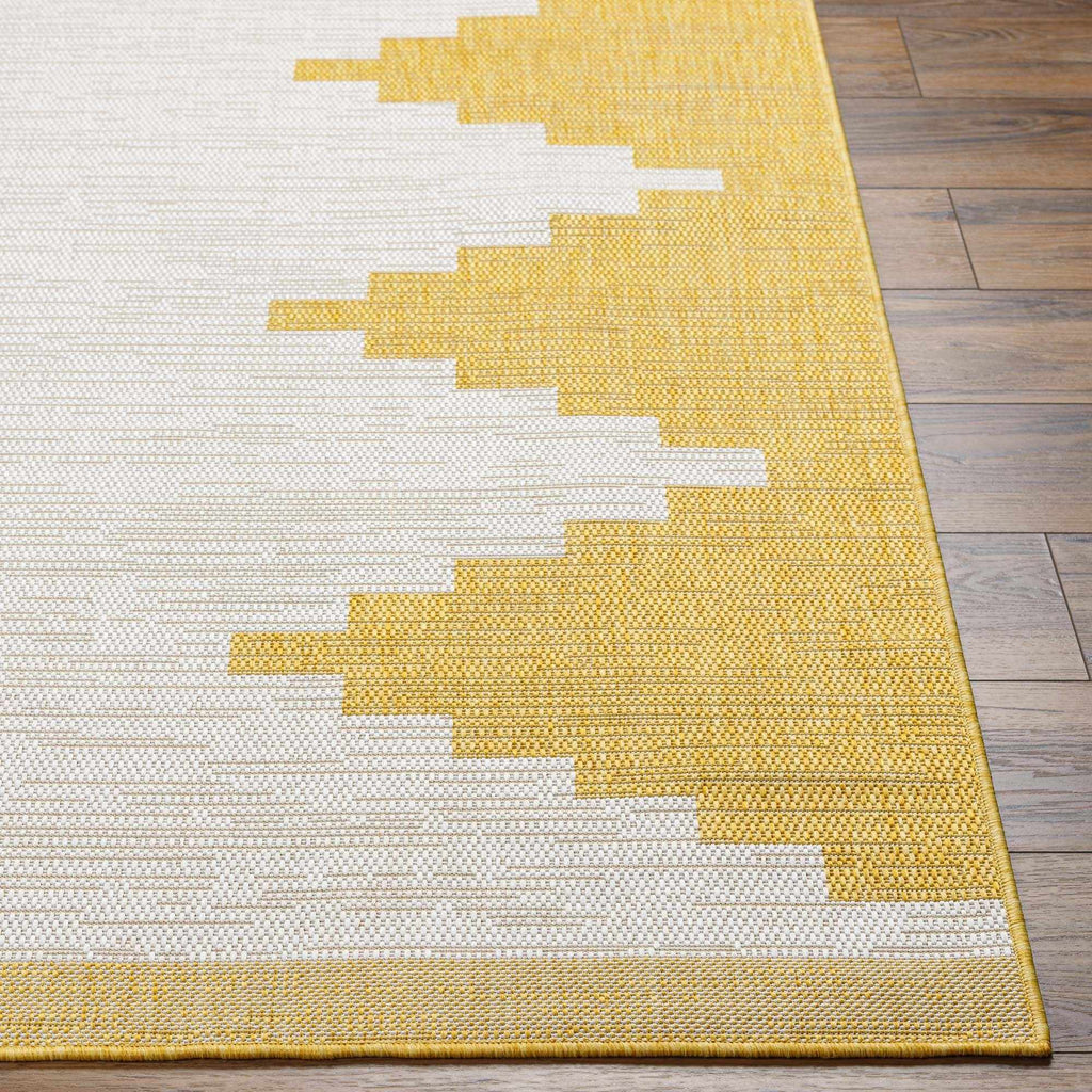 Djugun Yellow Outdoor Rug - Clearance