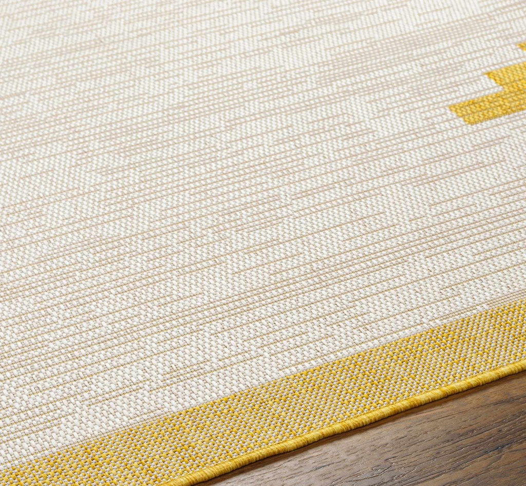 Djugun Yellow Outdoor Rug - Clearance