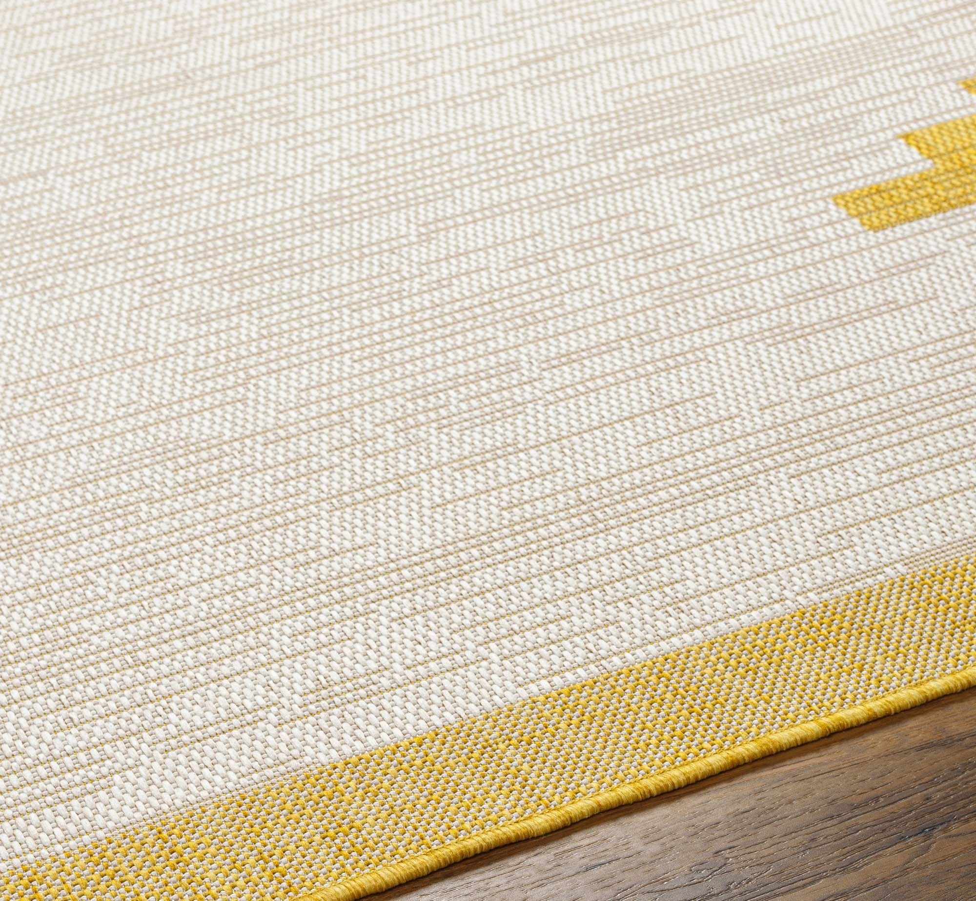 Djugun Yellow Outdoor Rug - Clearance