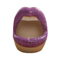 Funny Creative Ceramic Cartoon Lips Ashtray Gift for Home - Trendy Mouth  Mini Ashtray for Boyfriend