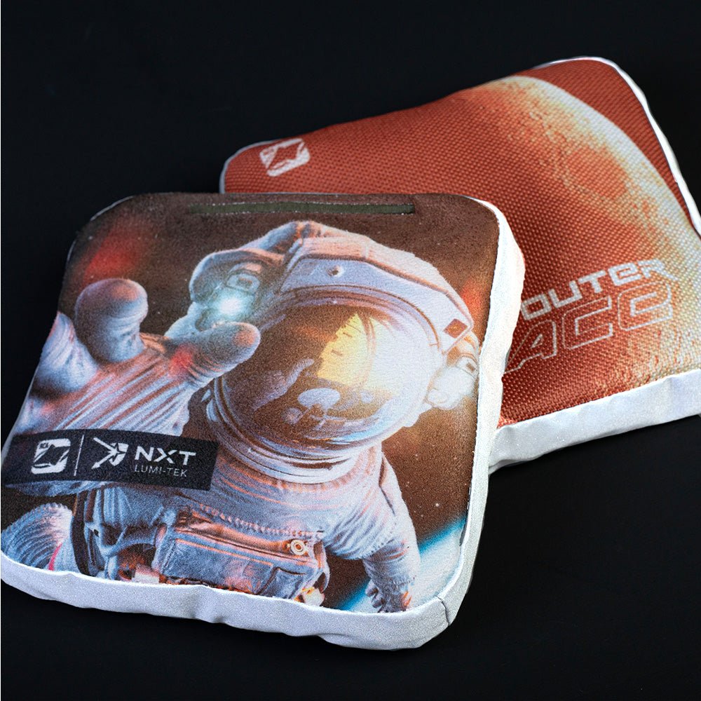 Get Outer My Space Orange NXT Lumi-Tek Cornhole Bags