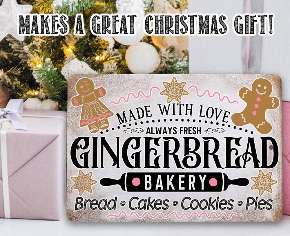 Gingerbread Bakery - Metal Sign