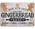 Gingerbread Bakery - Metal Sign