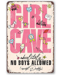 Girl Cave - Metal Sign
