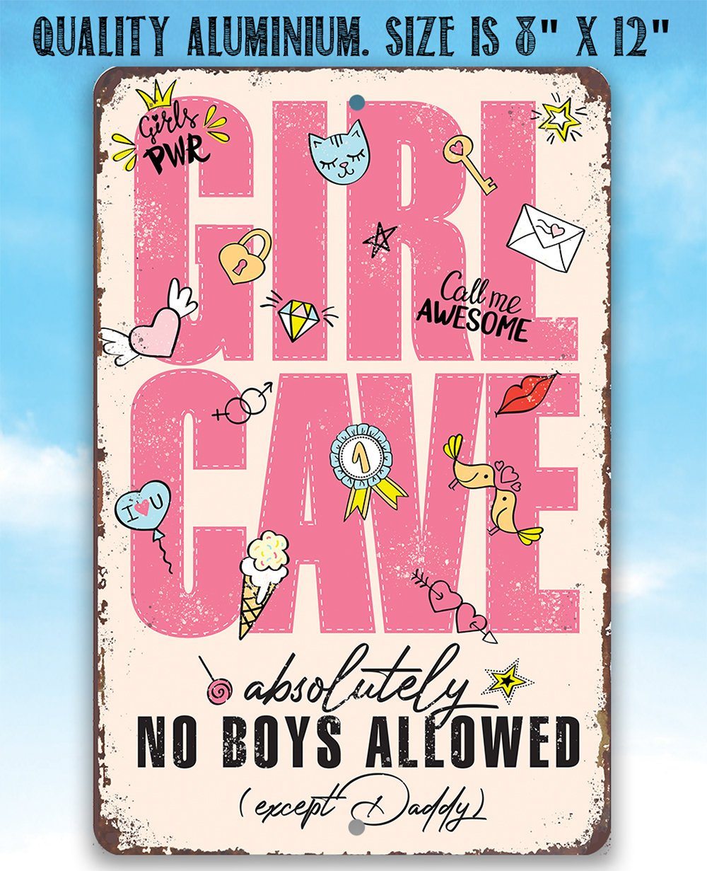 Girl Cave - Metal Sign