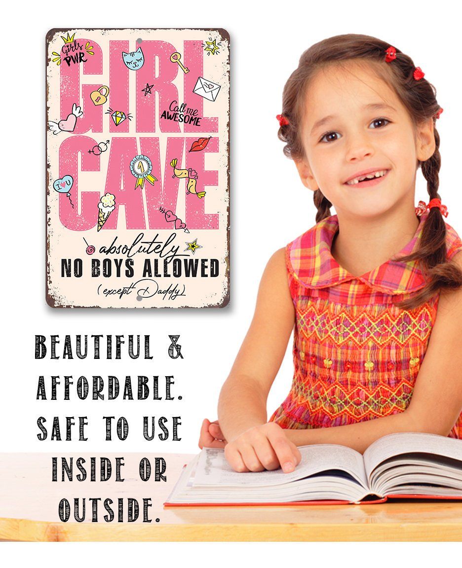 Girl Cave - Metal Sign
