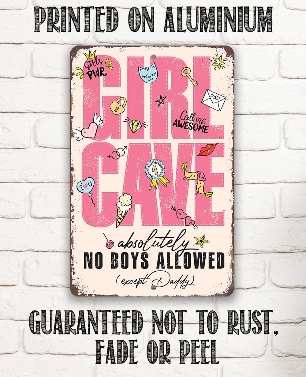 Girl Cave - Metal Sign