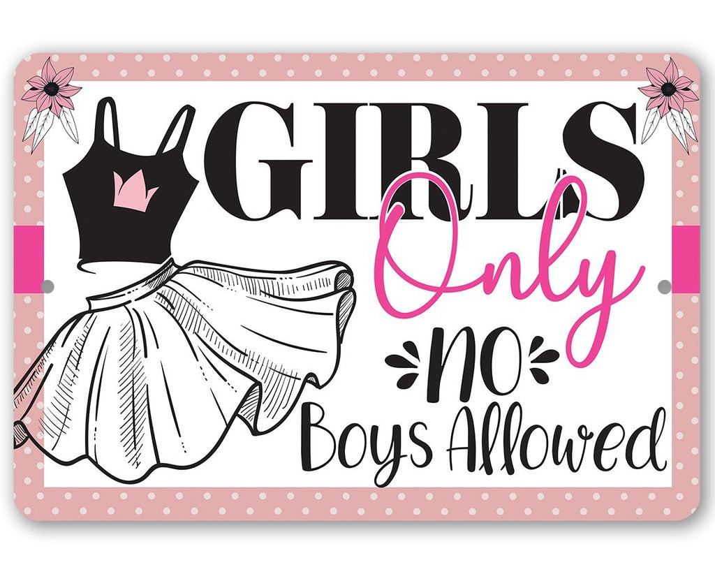 Girls Only - Metal Sign