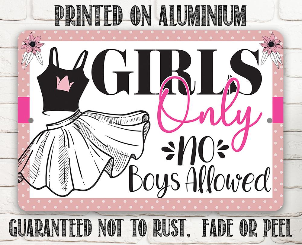 Girls Only - Metal Sign