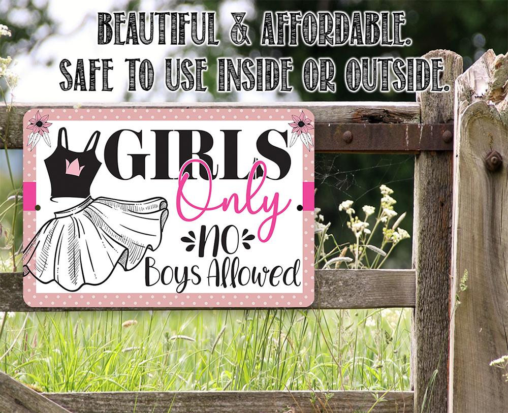 Girls Only - Metal Sign