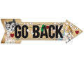 Go Back - Directional Arrow - Metal Sign