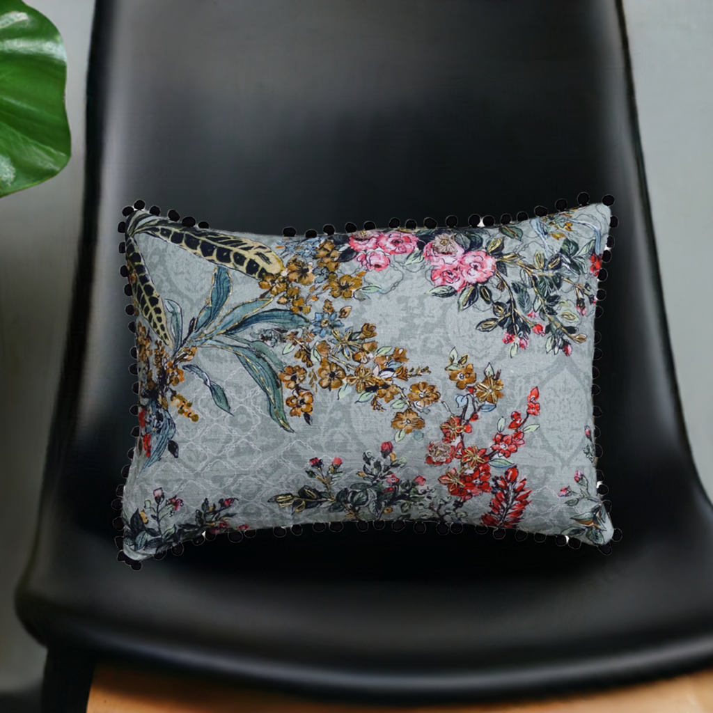 Hand Illustrated  14"X20" Decorative Pillow