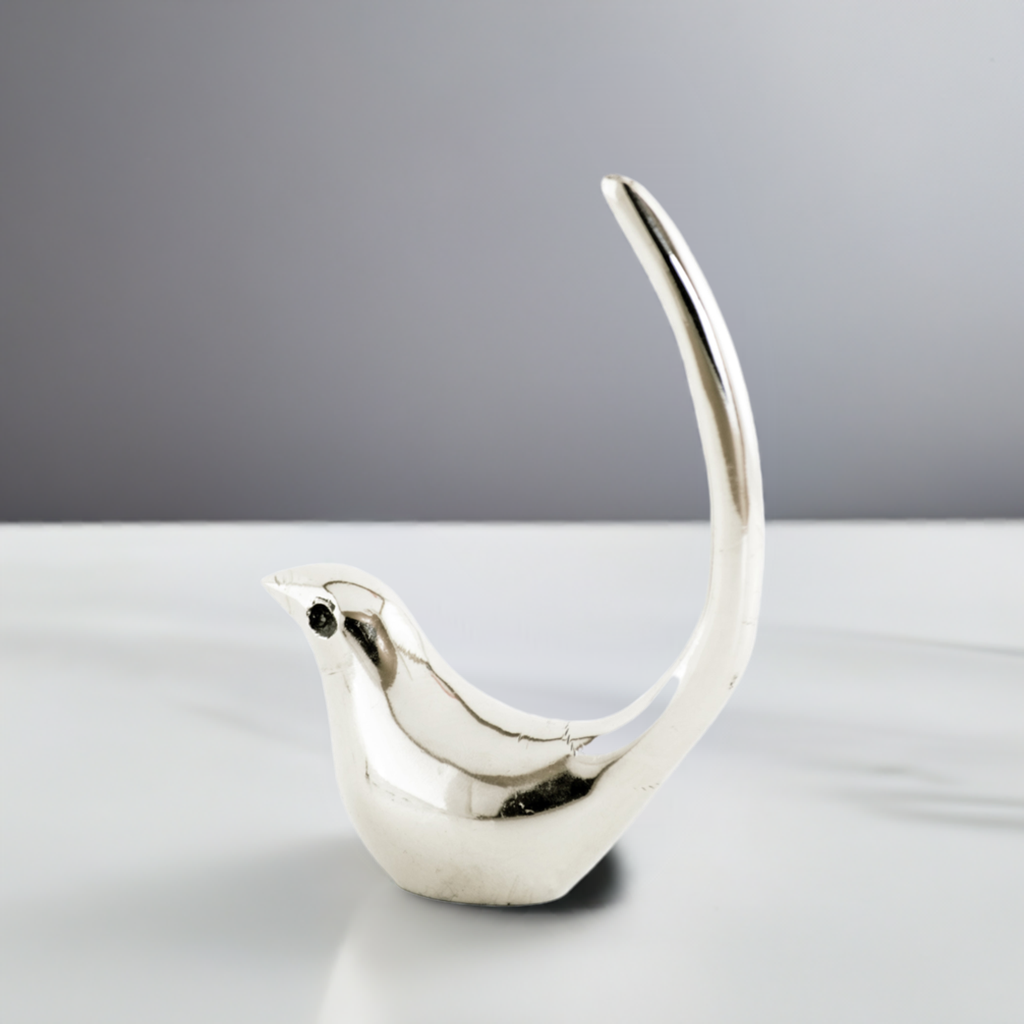 Vibhsa Silver Bird Ring Holder -Jewelry Organizer