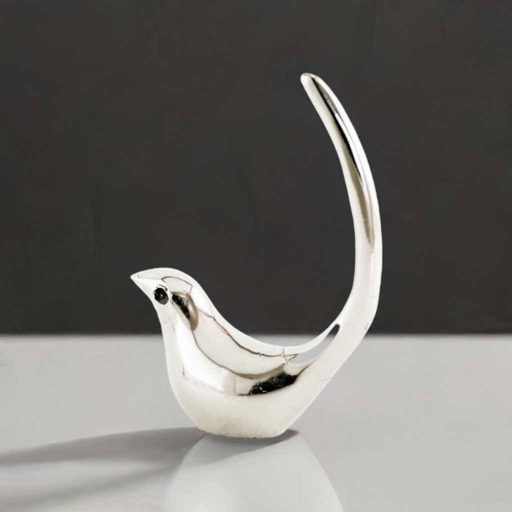 Vibhsa Silver Bird Ring Holder -Jewelry Organizer