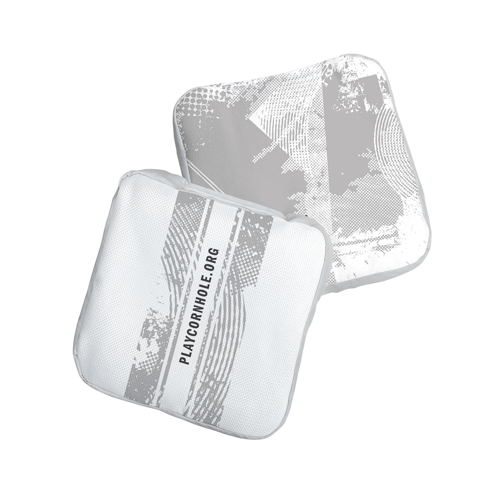 Grunge White NXT Lumi-Tek Cornhole Bags