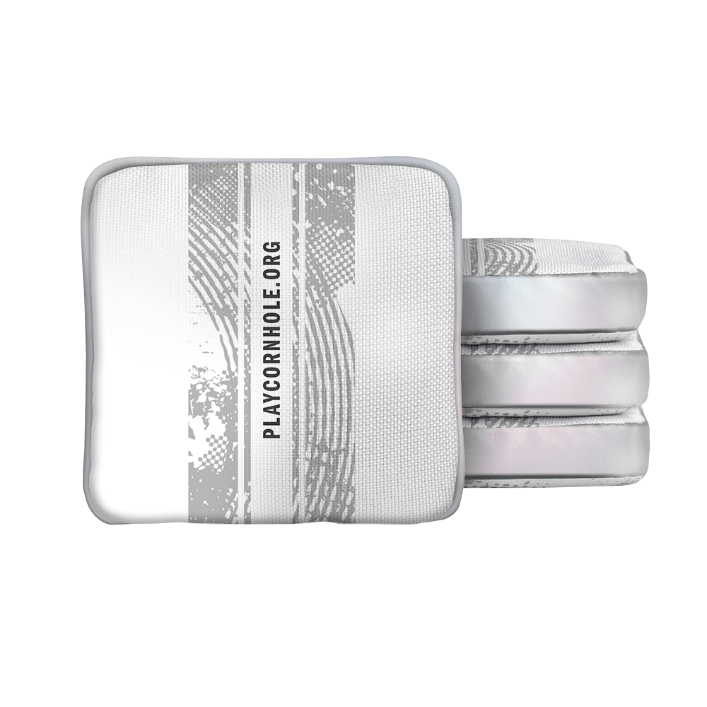 Grunge White NXT Lumi-Tek Cornhole Bags