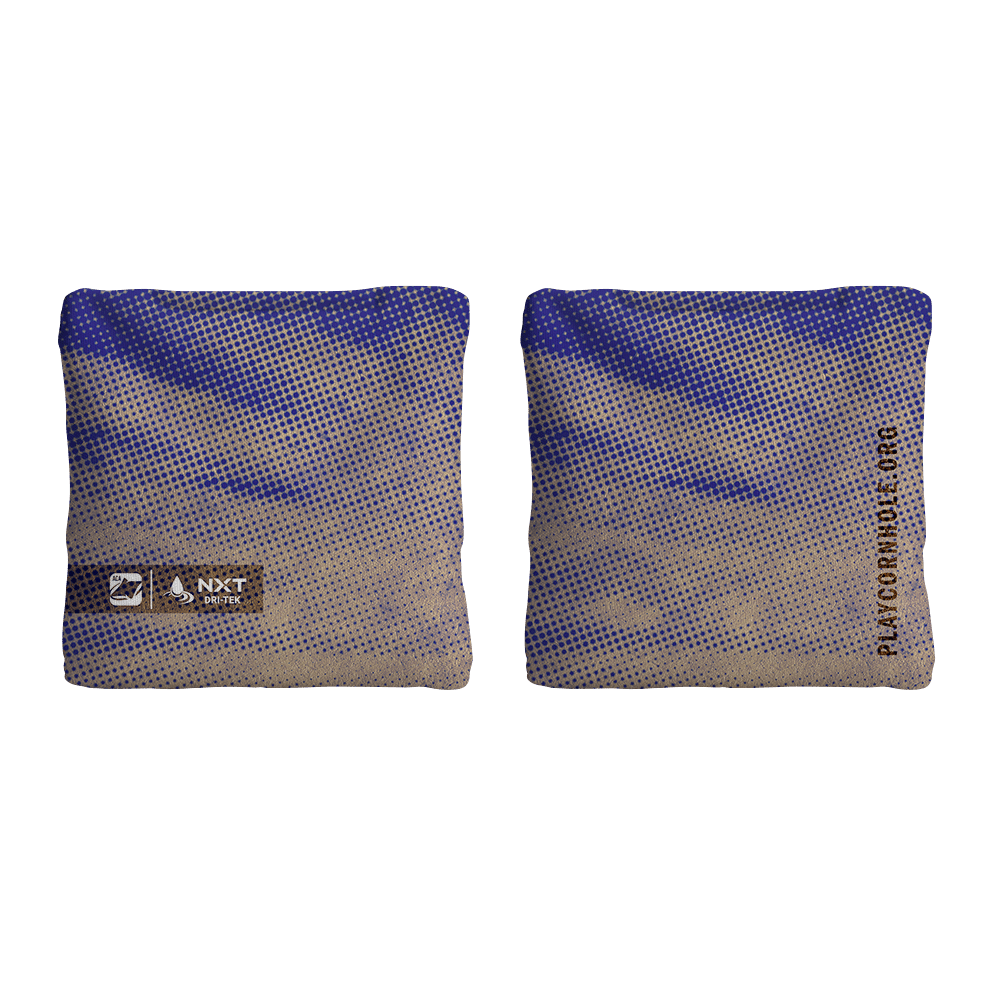 Halftone Horizon Blue NXT Dri-Tek Cornhole Bags