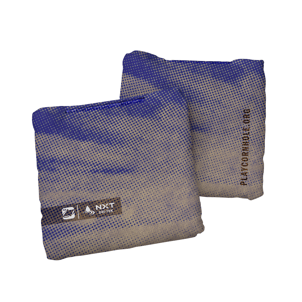 Halftone Horizon Blue NXT Dri-Tek Cornhole Bags