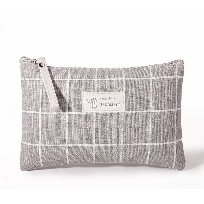 Handmade Retro Pencil Case Large Capacity Stationary Case Cool Stylish Printed Pouch For Office