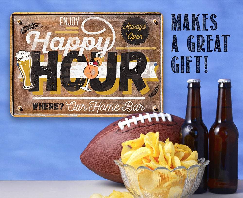 Happy Hour - Metal Sign