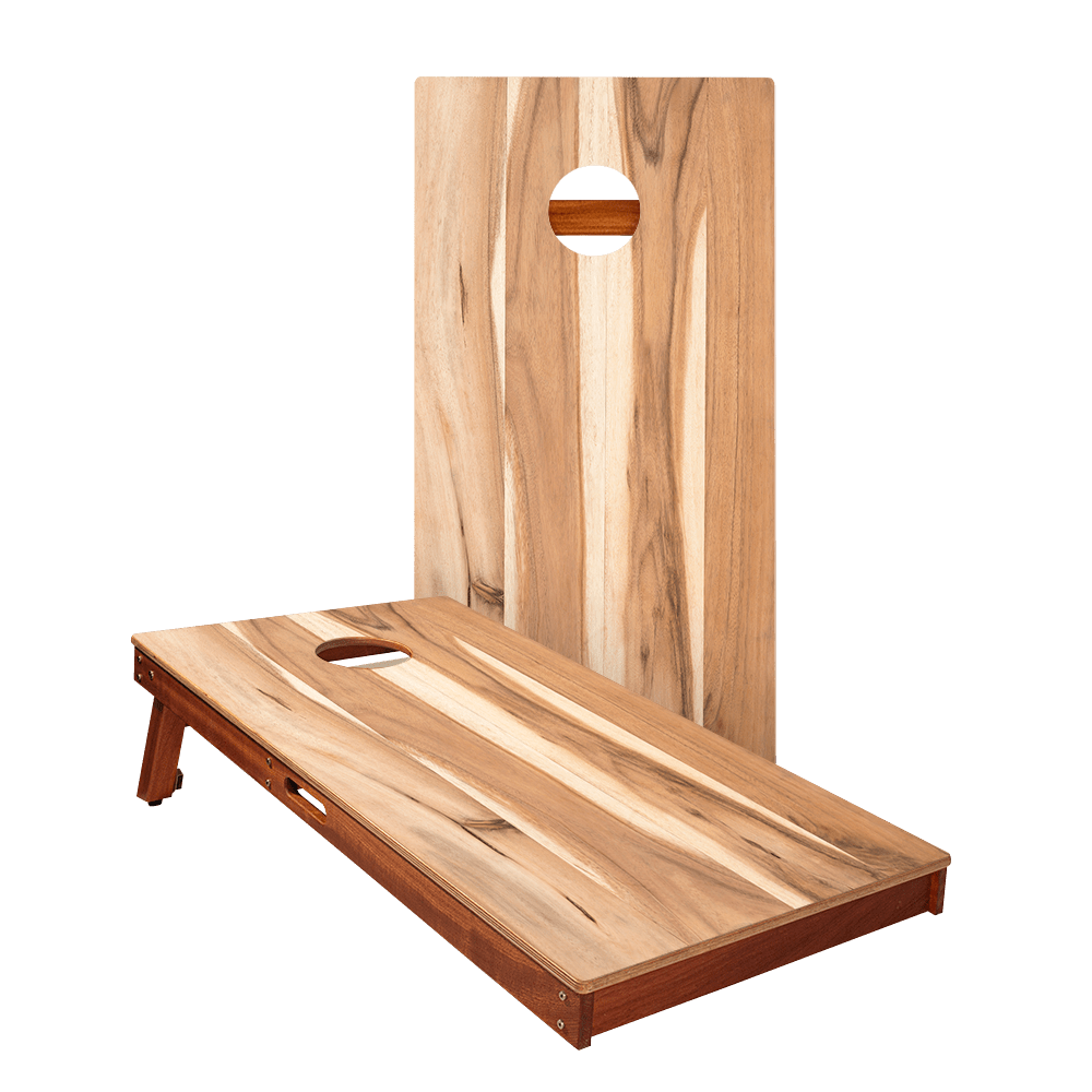 Hickory Stripes Silver Series Cornhole Boards