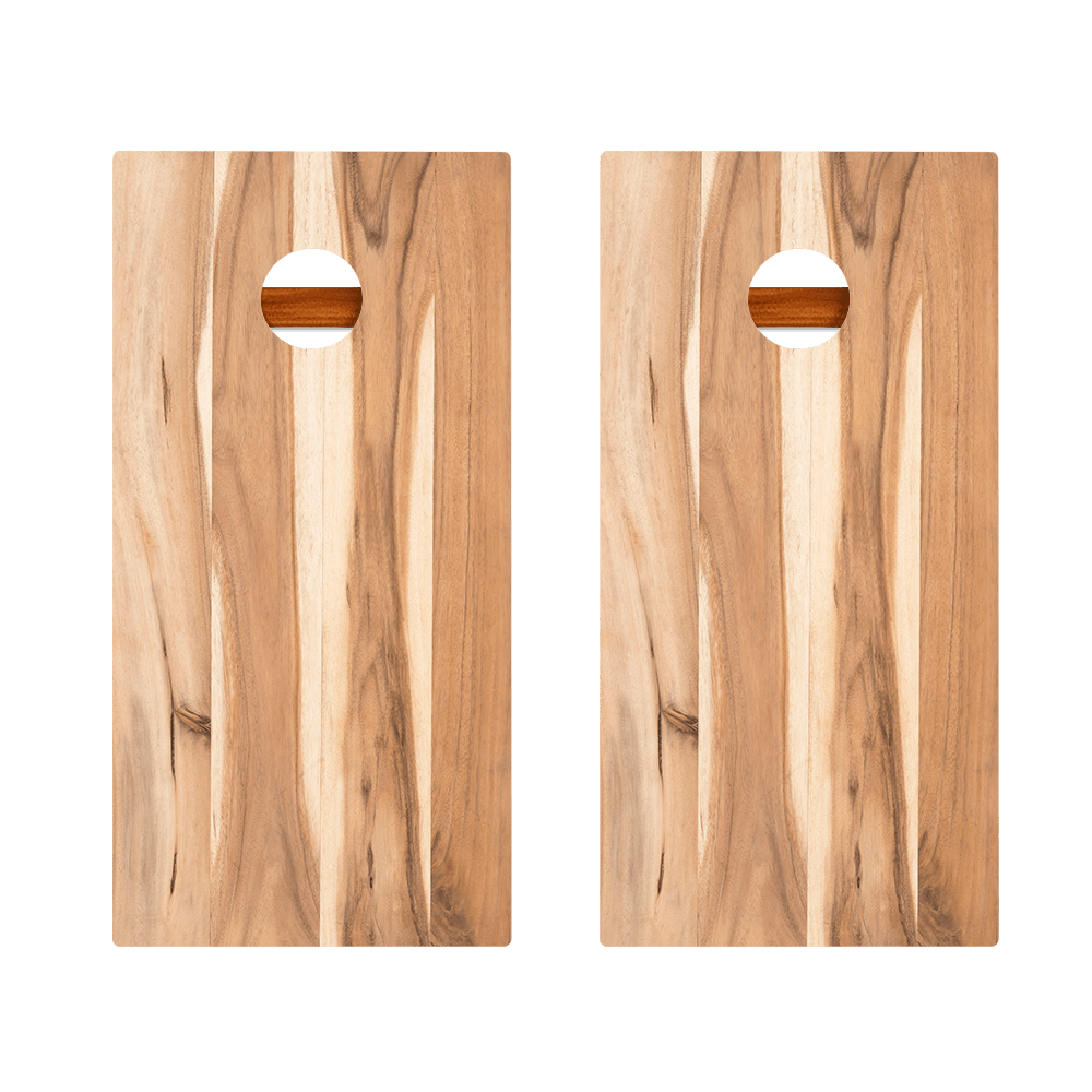 Hickory Stripes Silver Series Cornhole Boards
