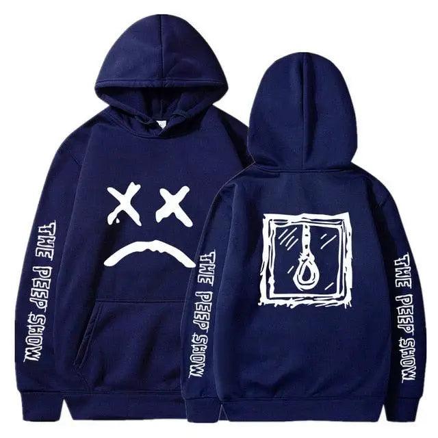 Hip Hop Hoodies Modern Hell Hood For Boy Men Women Hooded Pullover Male Female Cry Baby Hoodie Sweatshirts Women's Hoodie Peep Show Rap Music Men's Hip Hop Weep Rapper Sweater Warm Winter Sweater